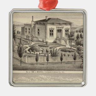 Beazell, English residences, farms Metal Tree Decoration