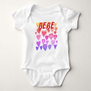 BEBE Corazones!  T-Shirt Baby Bodysuit