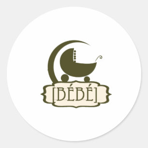 Bébé Gifts Classic Round Sticker