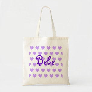 Bebe in Purple Tote Bag