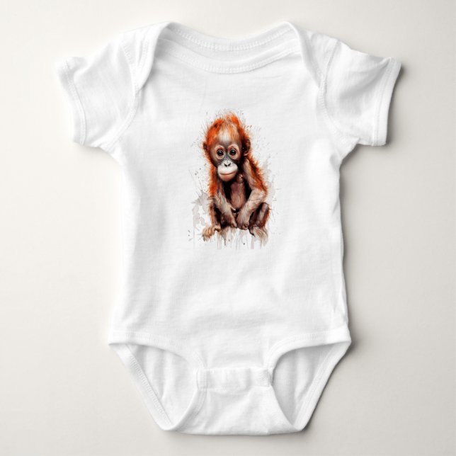 Bebé Orangután Baby Bodysuit (Front)