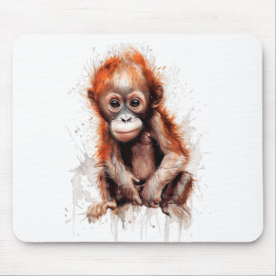 Bebé Orangután Mouse Pad
