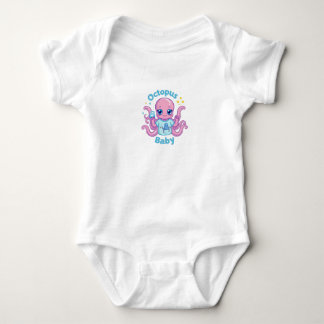 Bébé Pieuvre Kawaii – Design Marin Rigolo |  Baby Bodysuit