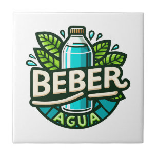Beber agua tile