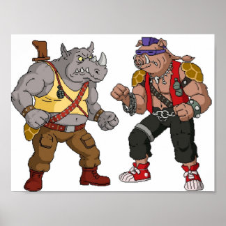 Bebop Rocksteady  Funny big print