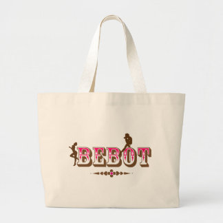 Bebot + Babae + Women Pinoy Pride Large Tote Bag
