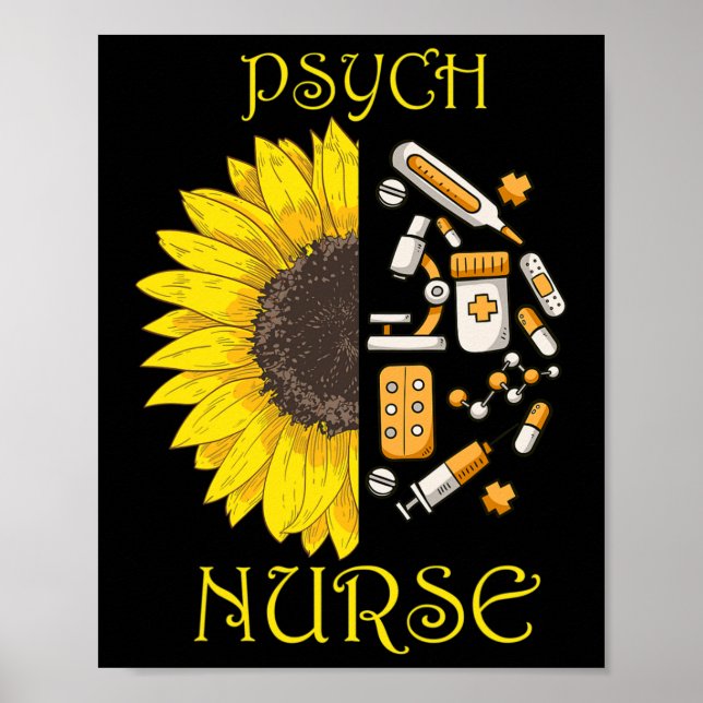 Became A Psych Nurse Psychiatric Nursing Mental We Poster (Front)
