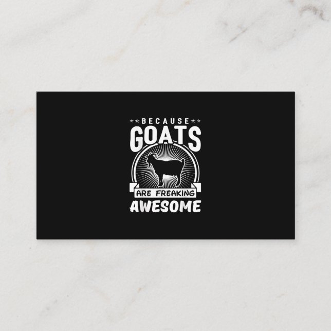 Because Goats Are Freaking Awesome Funny Goat Love Enclosure Card (Front)