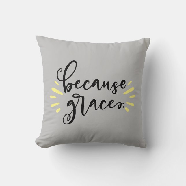 Because Grace Cushion (Front)