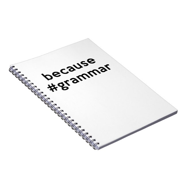 Because Grammar Notebook (Right Side)