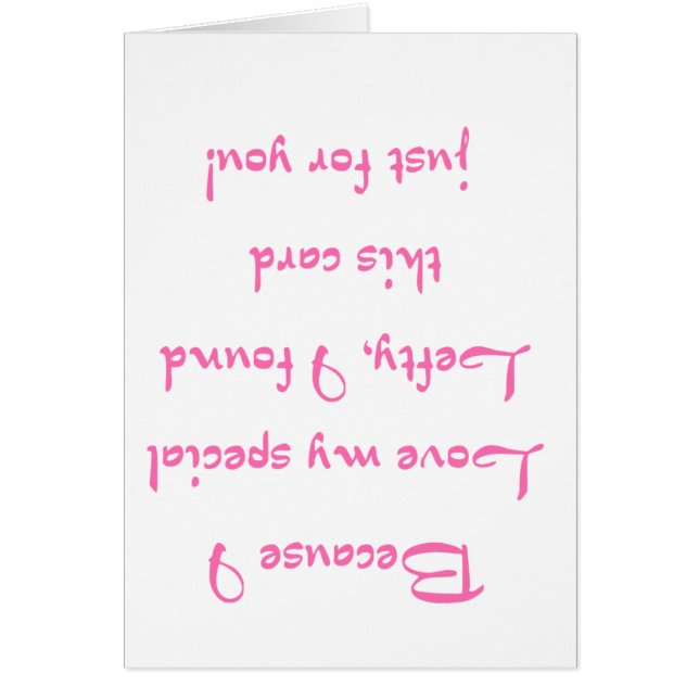 Because I Love - Pink (Front)