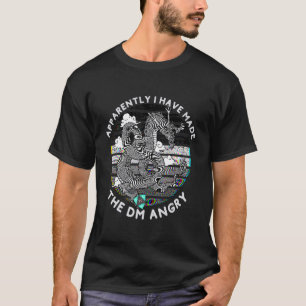 Because I Made The DM Angry Vintage Dungeon RPG Di T-Shirt