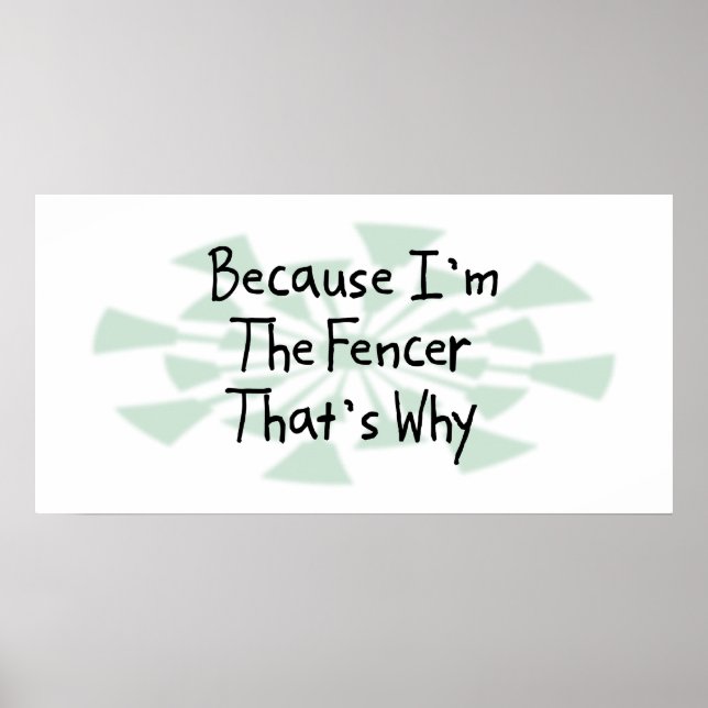 Because I'm the Fencer Poster (Front)