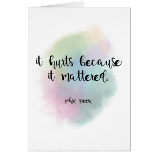 Because It Mattered