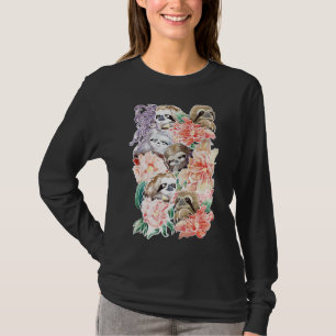 Because Sloths Water Color T-Shirt