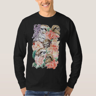 Because Sloths Water Color T-Shirt