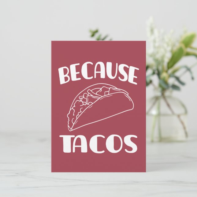 Because Tacos       Invitation (Standing Front)