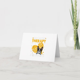Because Therapy Is Expensive Boston Terrier Gift Invitation