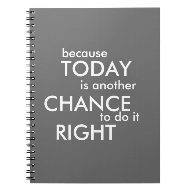 Because Today Is Another Chance - Journal (Front)