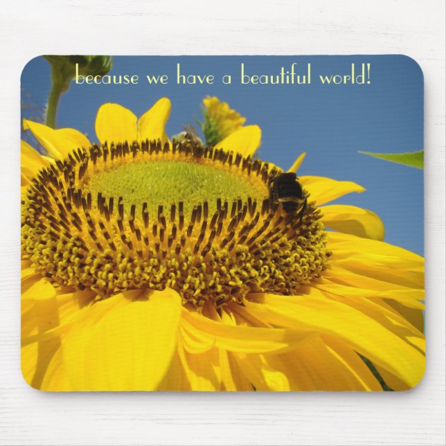 Because We have a Beautiful World! mousepad gifts (Front)