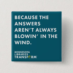 Because Wind Teal Button
