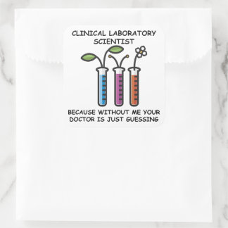 Because without me: Laboratory Scientist - Sticker