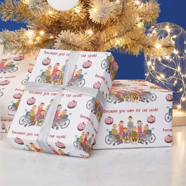 Because You Care Christmas Wrapping Paper (Holidays)