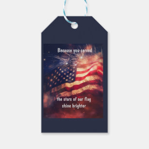 Because you served  gift tags