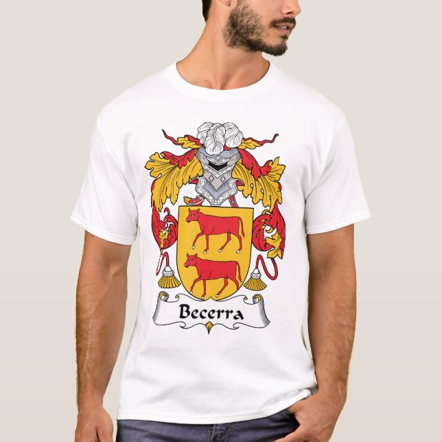 Becerra Family Crest T-Shirt (Front)