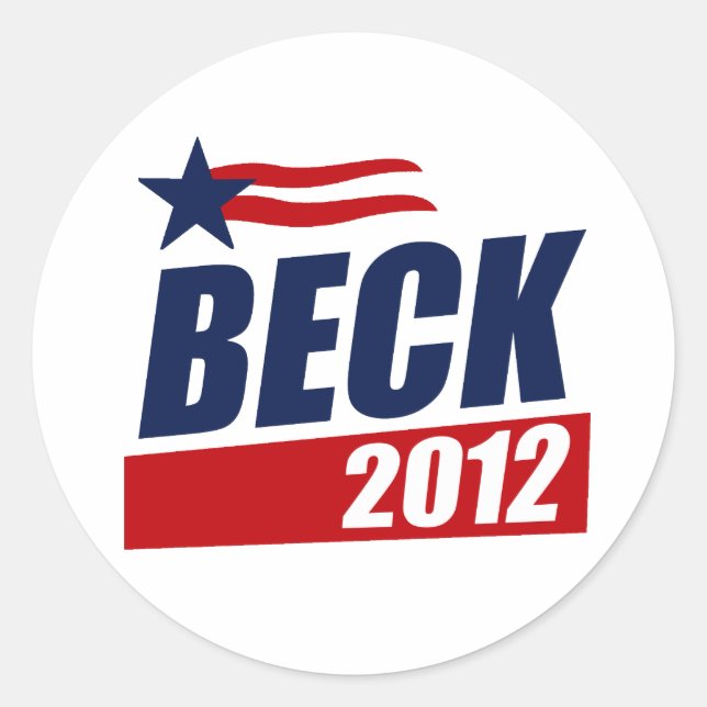 Beck 2012 classic round sticker (Front)