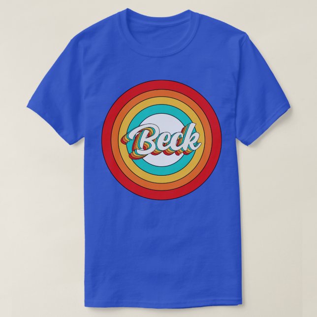 Beck Name Shirt Vintage Beck Circle (Design Front)