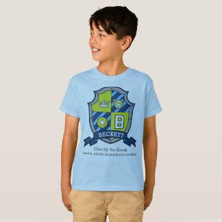 Beckett boys name meaning bear knights shield T-Shirt