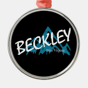 Beckley West Virginia Mountains Metal Tree Decoration