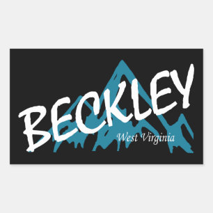 Beckley West Virginia Mountains Rectangular Sticker