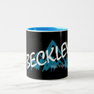 Beckley West Virginia Mountains Two-Tone Coffee Mug