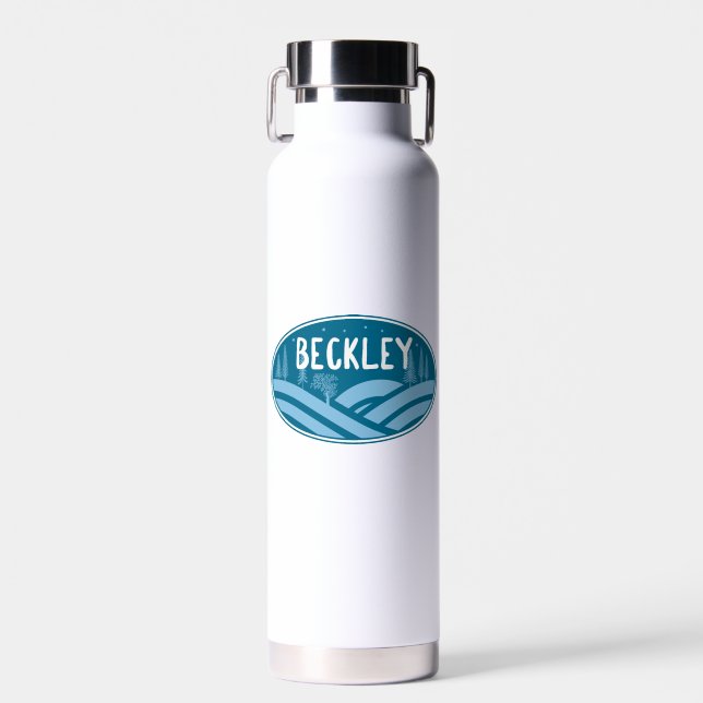 Beckley West Virginia Outdoors Water Bottle (Front)