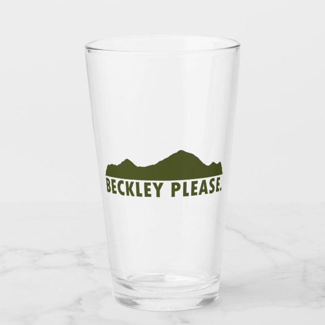 Beckley West Virginia Please Glass (Front)