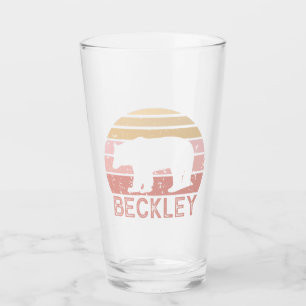 Beckley West Virginia Retro Bear Glass
