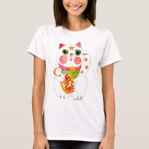 Beckoning Cat Maneki Neko T-Shirt