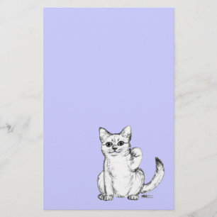 Beckoning Kitty Cat Maneki Neko Stationery