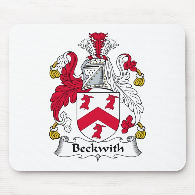 Beckwith Family Crest Mouse Pad (Front)