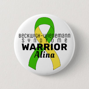 Beckwith-Wiedemann Syndrome Warrior White Button
