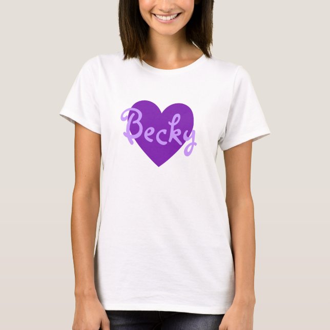 Becky in Purple T-Shirt (Front)