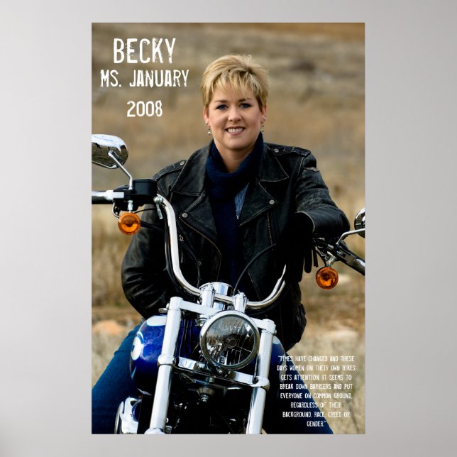 Becky, Ms. January 2008 Poster (Front)