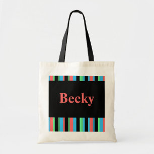 Becky Pretty Striped Tote Bag