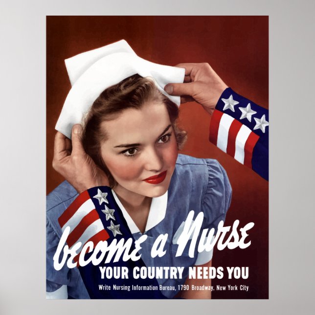 Become A Nurse Poster (Front)