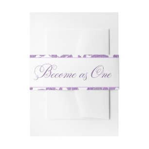 Become as One Christian Wedding Belly Band Invitation Belly Band
