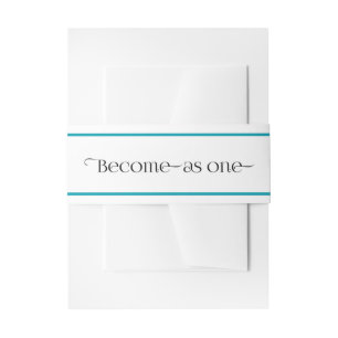 Become as One Invitation Belly Bands Band