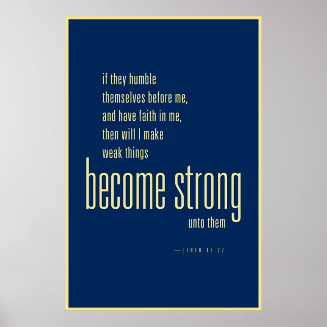Become Strong poster (LDS) (Front)