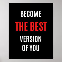 Become the best version of you, motivational quote